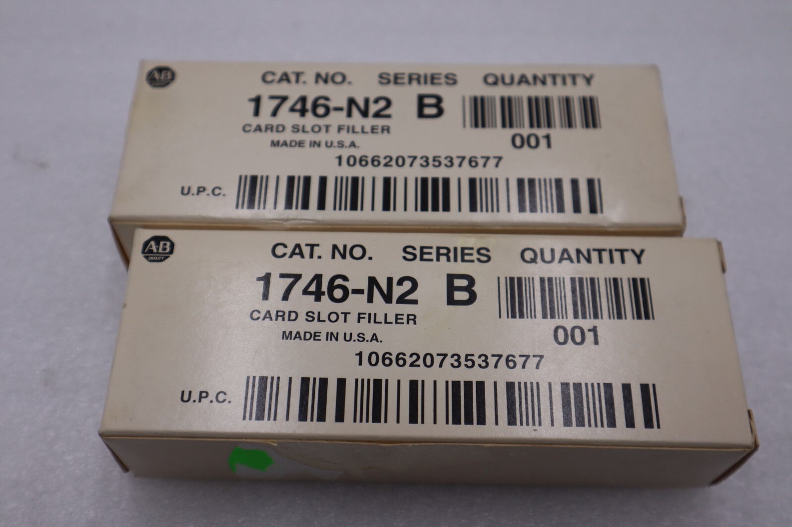 NEW - LOT OF 2 - ALLEN BRADLEY 1746-N2 SERIES B CARD SLOT FILLER STOCK K-3024A