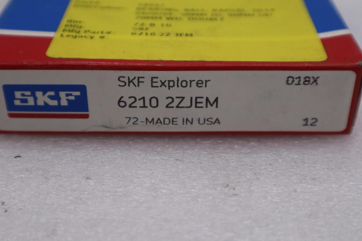 NEW SKF 6210 2ZJEM Ball Bearing 62102ZJEM 6210-2ZJEM STK L216CC