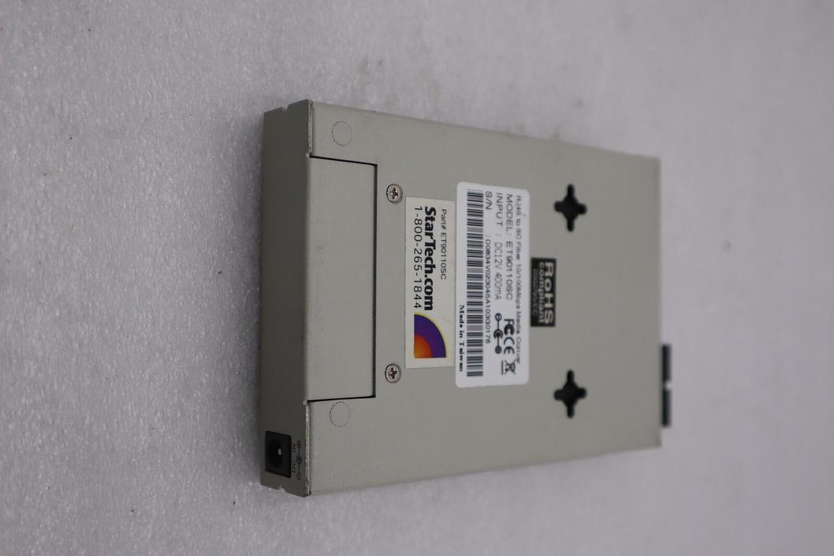 Used StarTech 10/100 Mbps Fiber to Ethernet Converter #ET90110SC STOCK K-169C