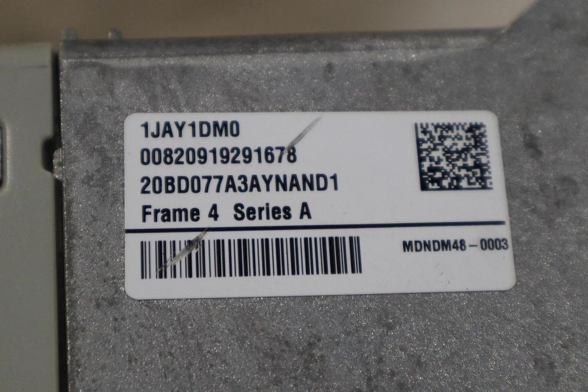 Used 60 HP ALLEN BADLEY 20BD077A3AYNAND1 POWERFLEX 700 DRIVE STOCK 3366-A