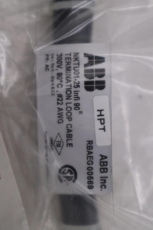 NEW ABB ASEA BROWN BOVERI NKTU01-25 / NKTU0125 CABLE STOCK 1858CC