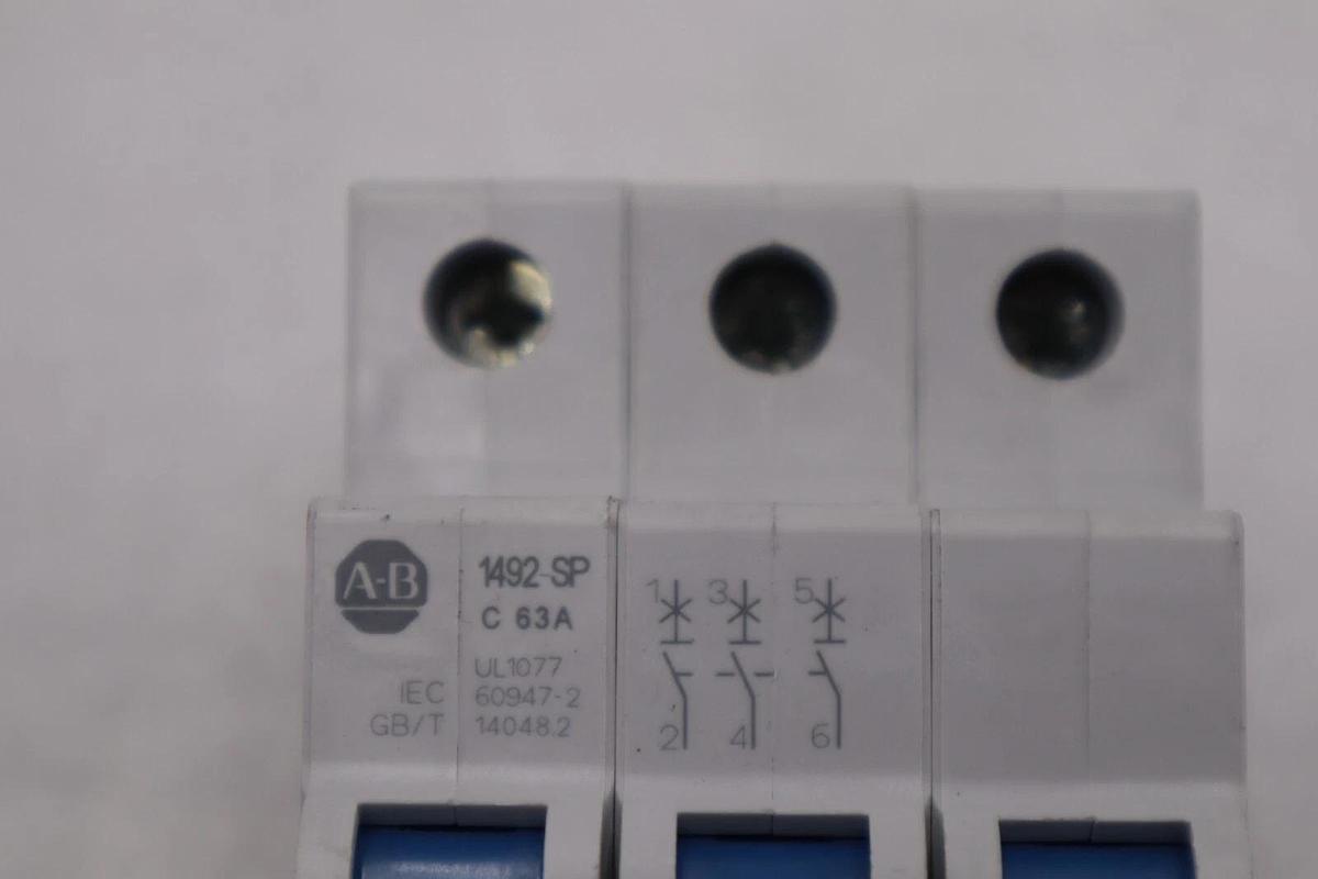 Used Allen Bradley 1492-SPM3C630 3 Pole Miniature Circuit Breaker STOCK B-1562