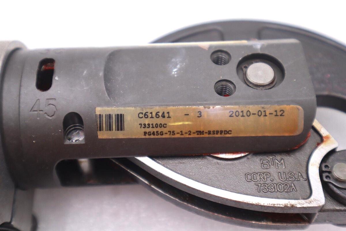 Used BTM CORP 733100C PG45G-75-1-2-TM-RSPPDC DC CLAMP #K-1815