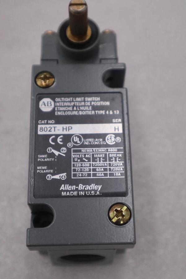 NEW ALLEN-BRADLEY 802T-HP OILTIGHT LIMIT SWITCH 802THP STOCK GF-705A