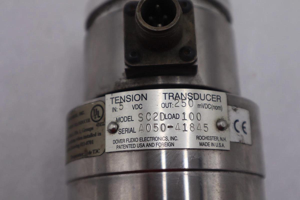 Used DOVER FLEXO ELECTRONICS SC2D TENSION TRANSDUCER STOCK #K-2395