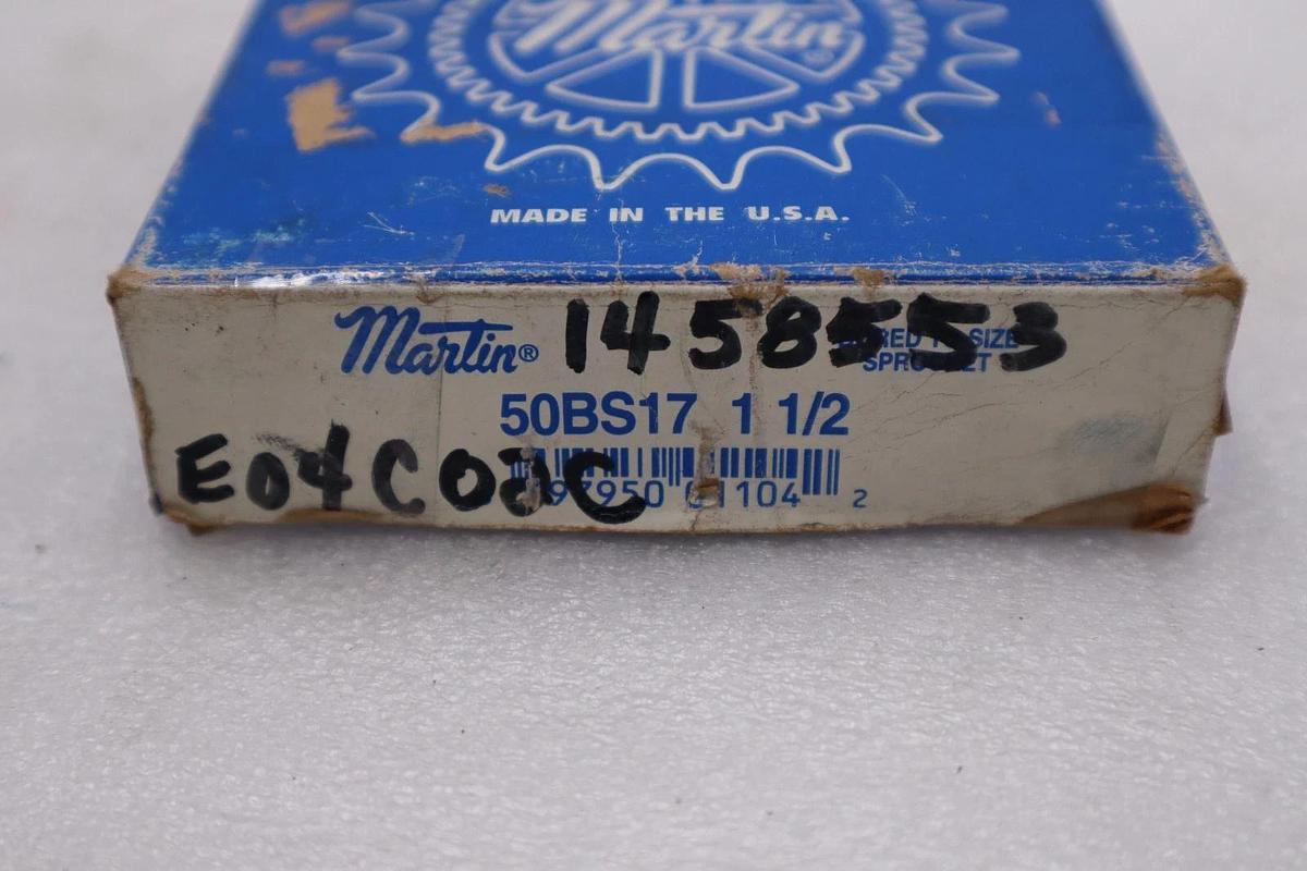 Used MARTIN SPROCKET & GEAR INC 50BS17 1 1/2 / 50BS17112 (NEW IN BOX) STOCK H791A