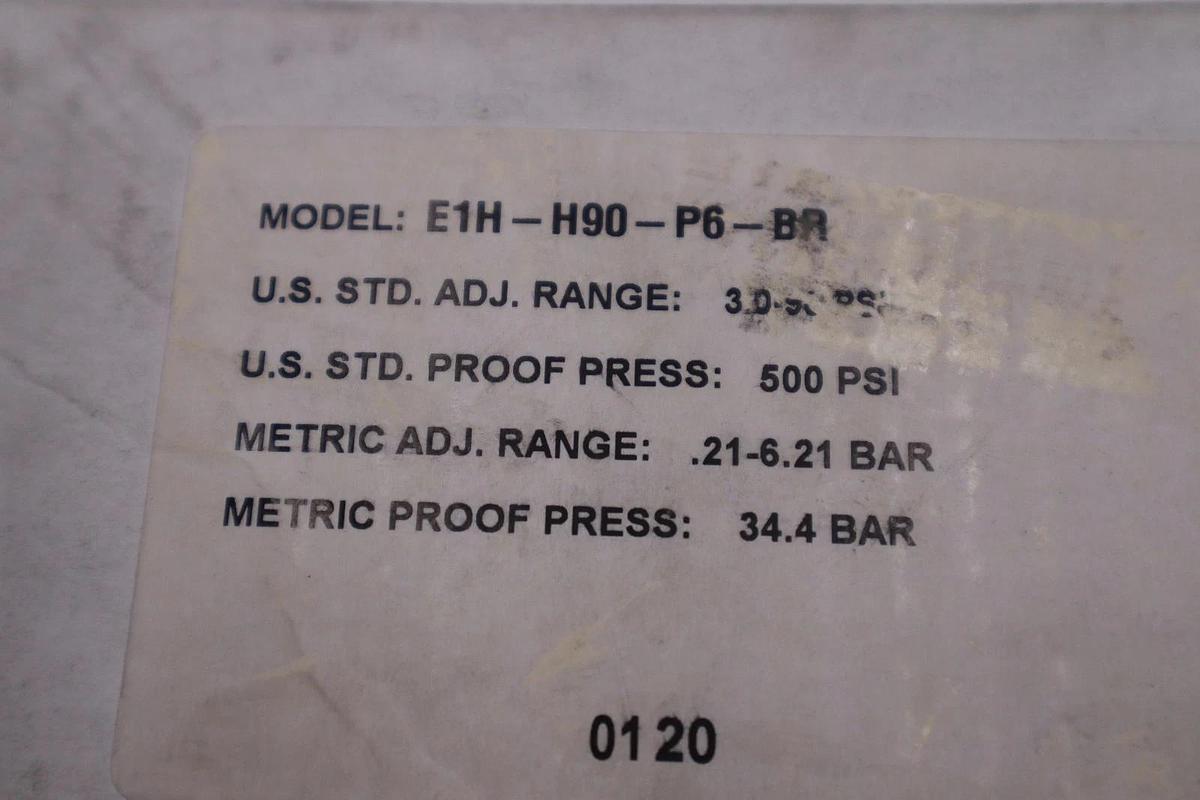 NEW OPEN BOX Barksdale E1H-H90-P6-BR PRESSURE SWITCH STOCK 1884CC