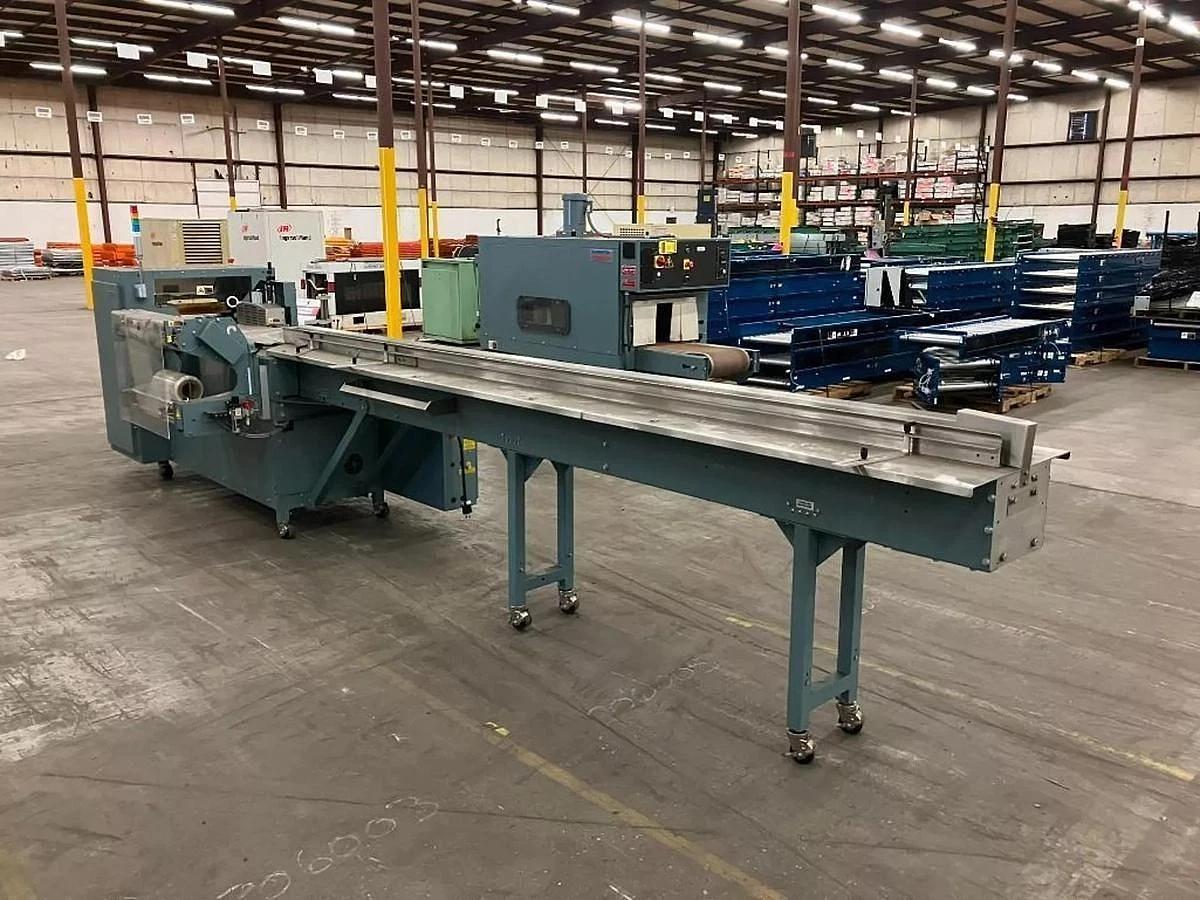 Used SHANKLIN F-5AC AUTOMATIC SIDE SEAL SHRINK WRAPPER