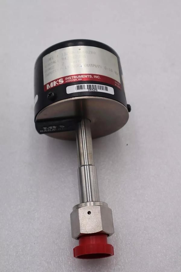 Used MKS INSTRUMENTS 122AA-00002BB PRESSURE TRANSDUCER TYPE 122A STOCK #K-1204A