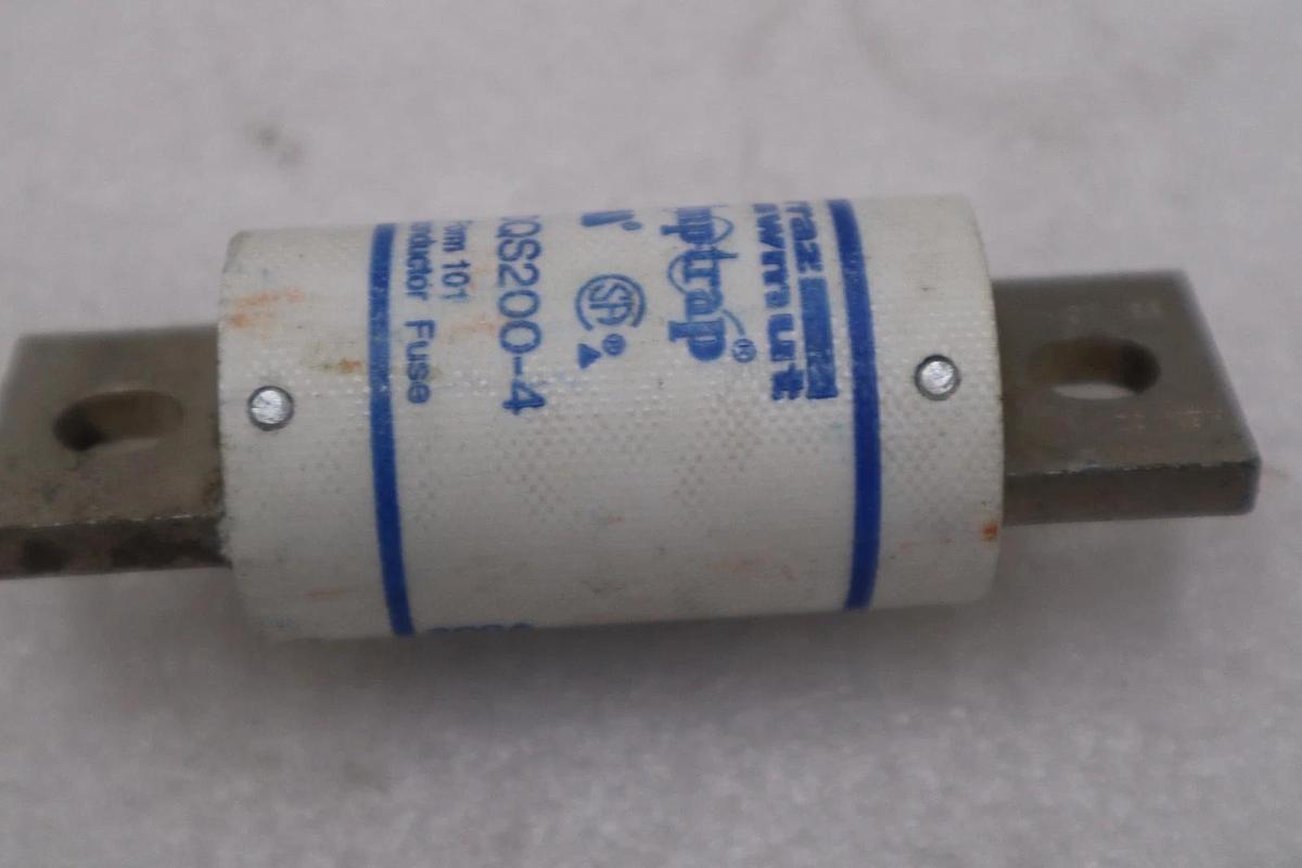 Used Ferraz Shawmut A50QS200-4 Semiconductor Fuse FWH 200 Amp - STOCK GF619A