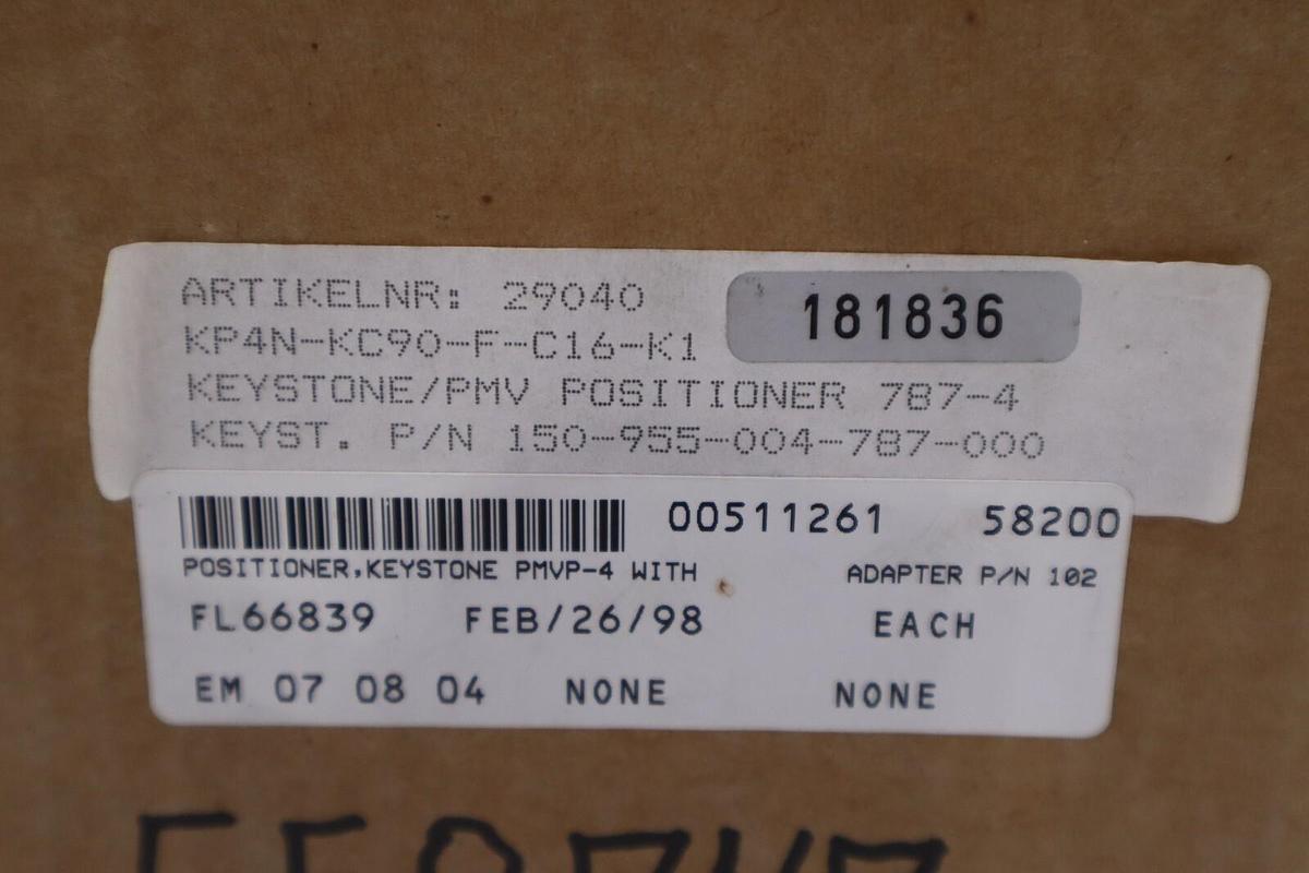 Keystone KP4N-KC90-F-C16-K1 787-4 Pneumatic Valve Actuator NEW STOCK G289A