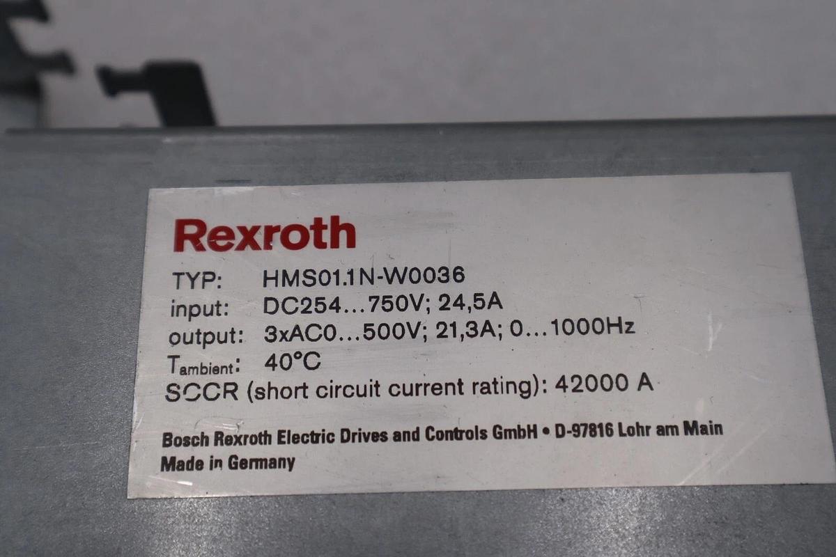 Used Rexroth HMS01.1N-W0036 Indradrive Drive USED UNIT STOCK 4489