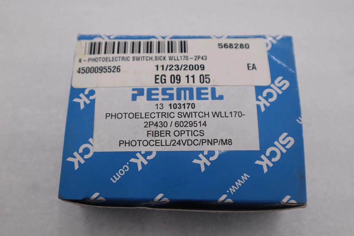New SICK WLL170-2P430 WLL1702P430 6029514 Photoelectric Sensor STOCK G637A