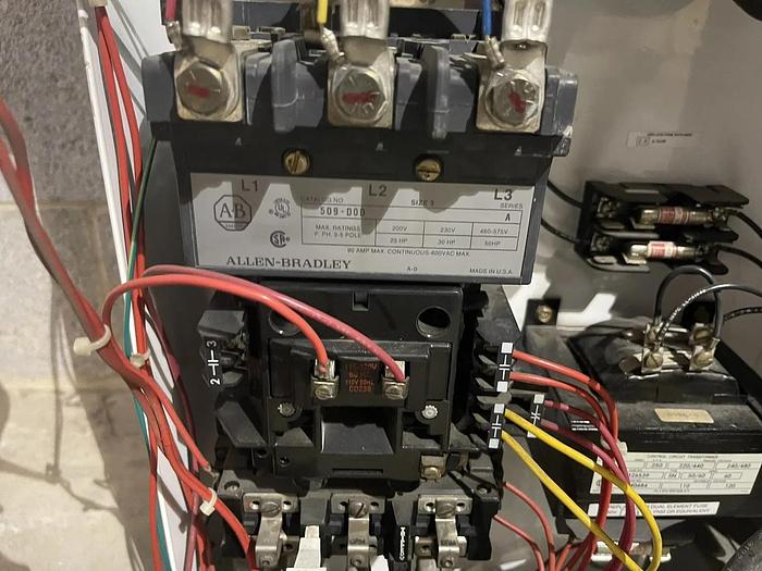Used Allen Bradley 2100 Series Bucket Size 3 Fusible Motor Control 509-D0D 120 V S-34