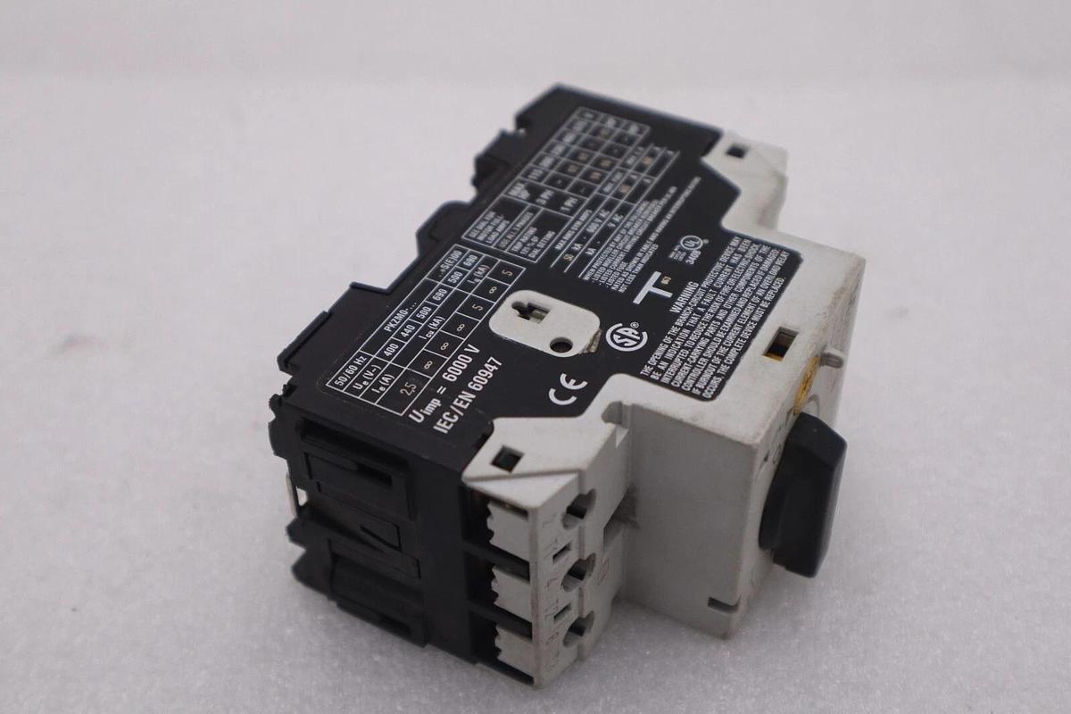 Used LOT OF TWO MOELLER MOTOR STARTER  3 POLE PKZMO-2.5 STOCK K-3450