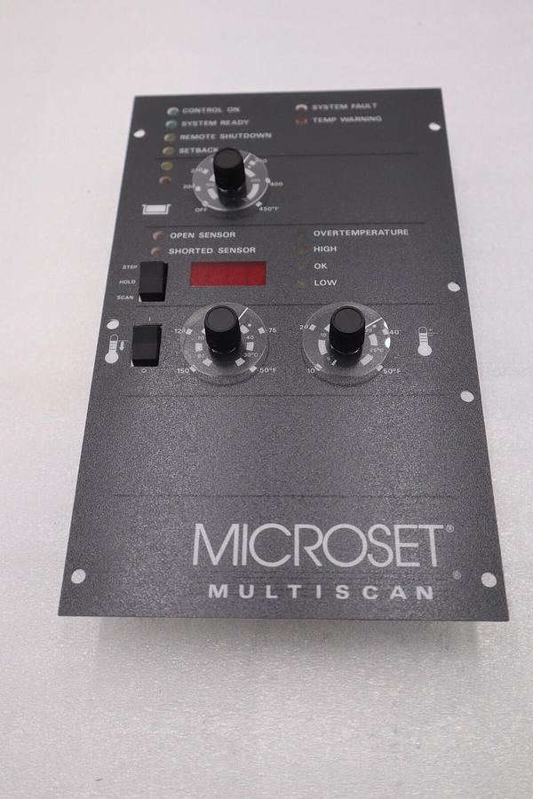 Used MICROSET 104988-E03 TEMPERTURE CONTROL MULTISCAN STOCK L-224C