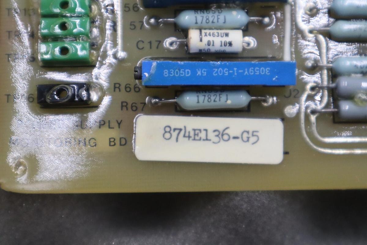 NEW GENERAL ELECTRIC 874E136-G5/ 01289-873E936-2 MONITORING BOARD STOCK G211