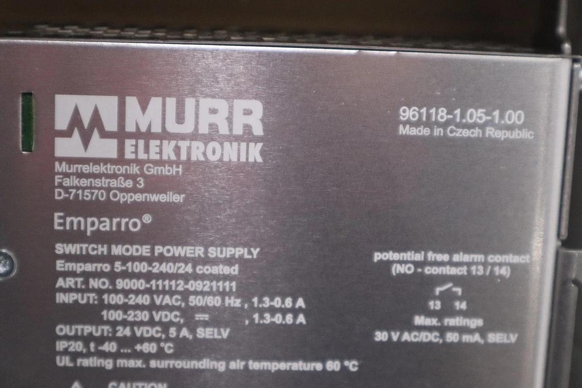 NEW OPEN BOX Murr Elektronik Switch Mode Power Supply 9000-11112-0921111 --GF298