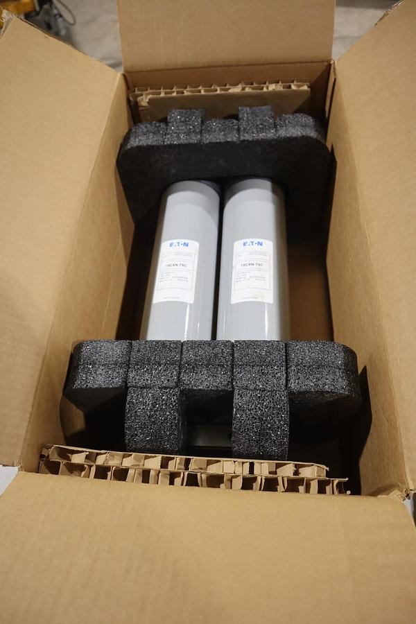 EATON CUTLER HAMMER (2) 15CXN-75C / DOUBLE BARREL HIGH VOLTAGE FUSE NEW #G161