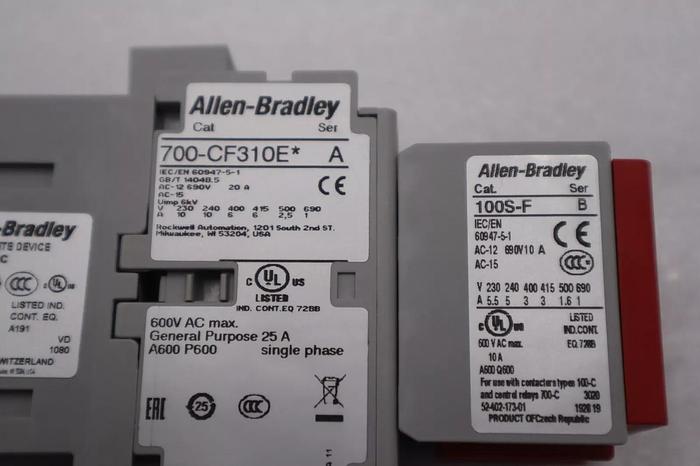 New Allen-Bradley 700S-CF620EJC SAFETY CONTROL RELAY WITH FRONT-MOUNT STK L-237C