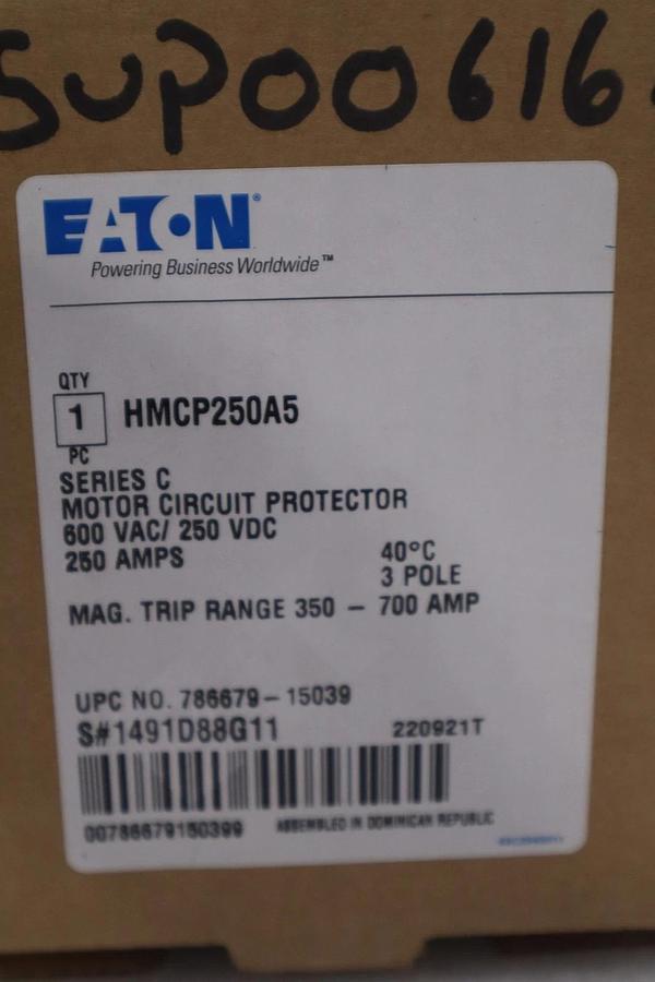 Used EATON CORPORATION HMCP250A5 SERIES C (NEW IN BOX) MOTOR PROTECTOR STOCK GF-1415