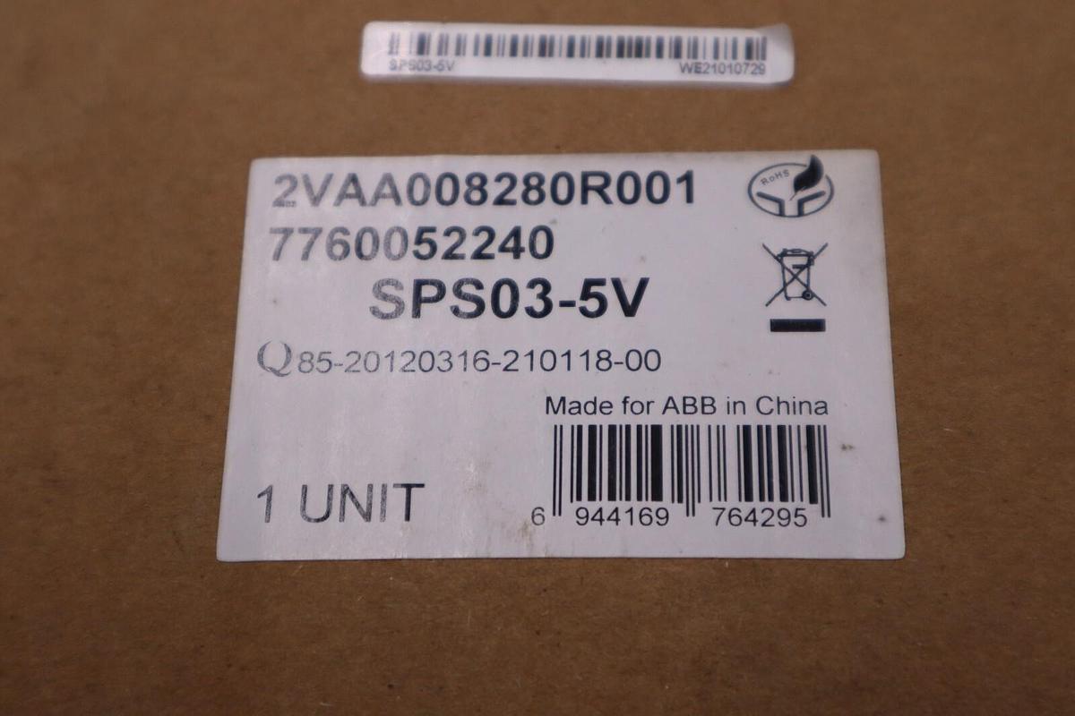 Used NEW OPEN BOX ABB SPS03-5V 2VAA008280R001 7760052240 STOCK 808-C