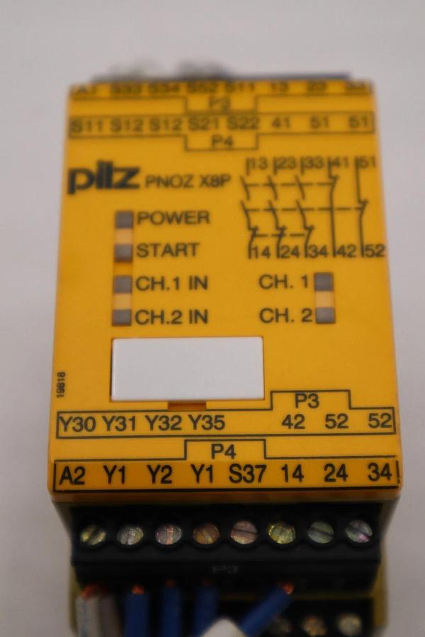 Used LOT OF 2 - Pliz PNOZ X8P 24VDC 3n/o 2n/c 2so Safety Relay Module 777760 #H1717