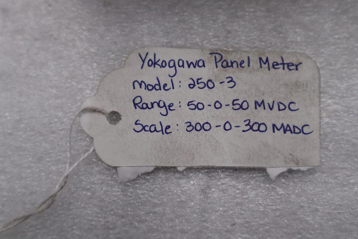 Used Yokogawa Model 250-3-1/2 Panel Meter 0-150DC Kilovolts STOCK K-3572