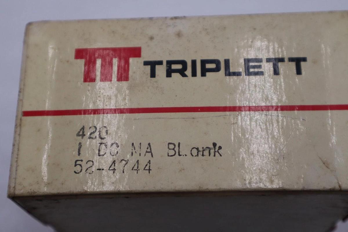 NEW OPEN BOX TRIPLETT MODEL 420,  0-750 D.C. AMPERES STOCK 5875