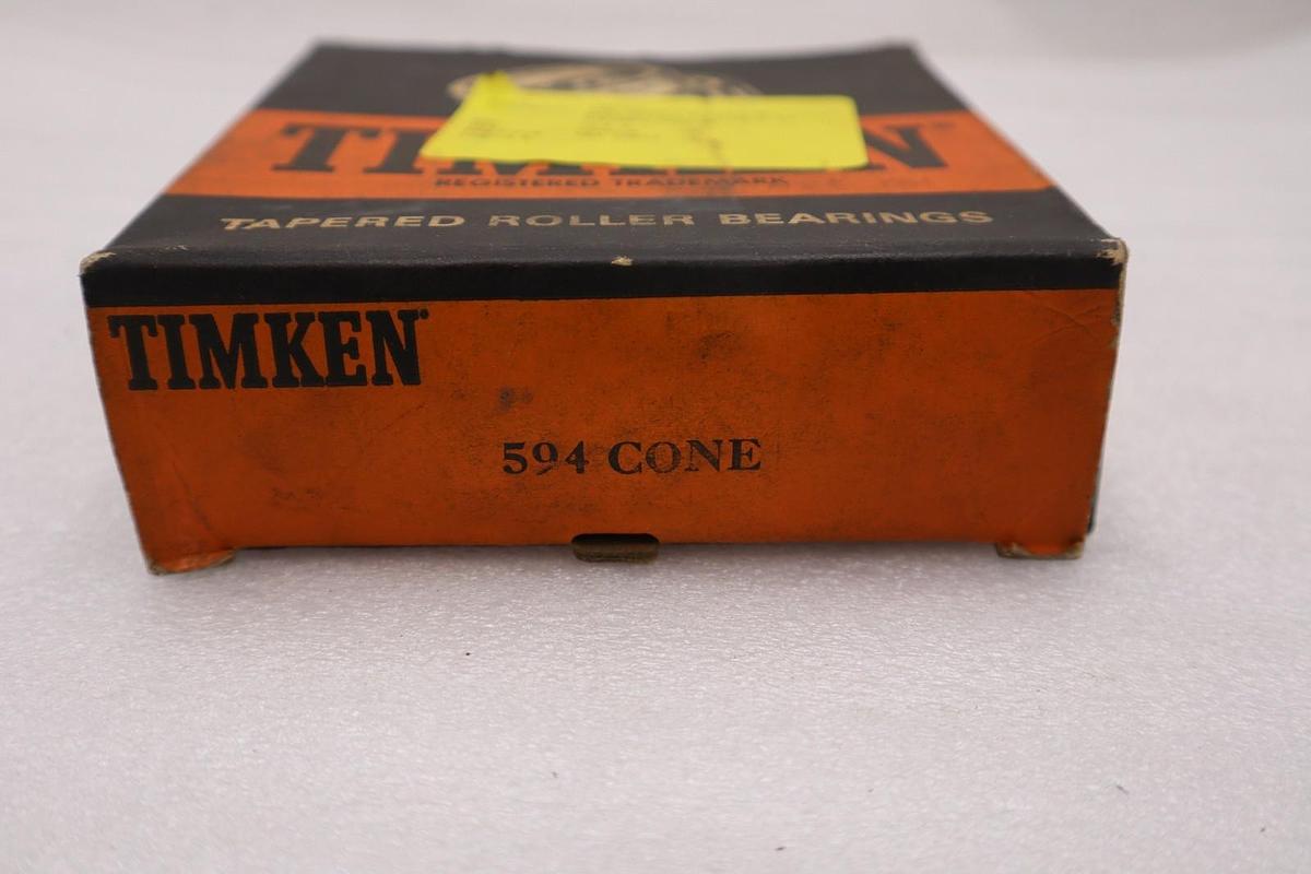 Used 594 Timken Tapered Roller Bearing Cone 594 NEW OPEN BOX STK 1537CC
