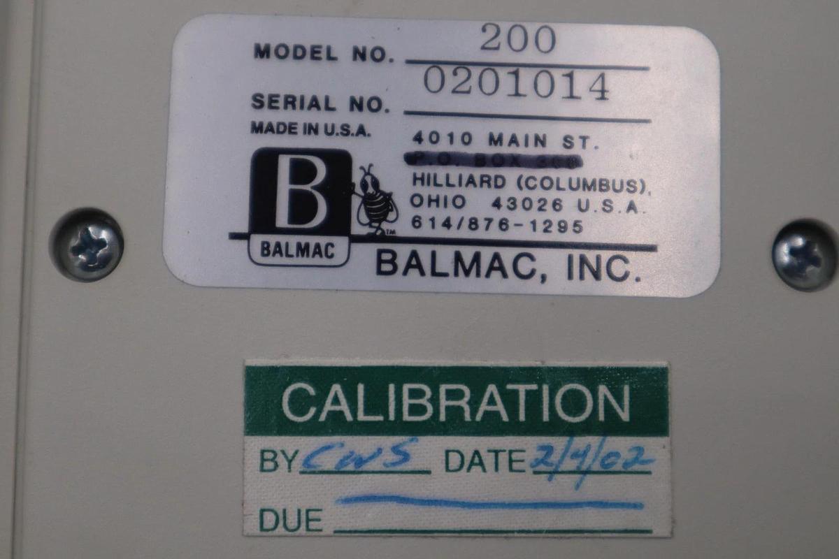 Refurbished Balmac Model 200 Vibration Meter Tool with Case & Probe STOCK GF-1240