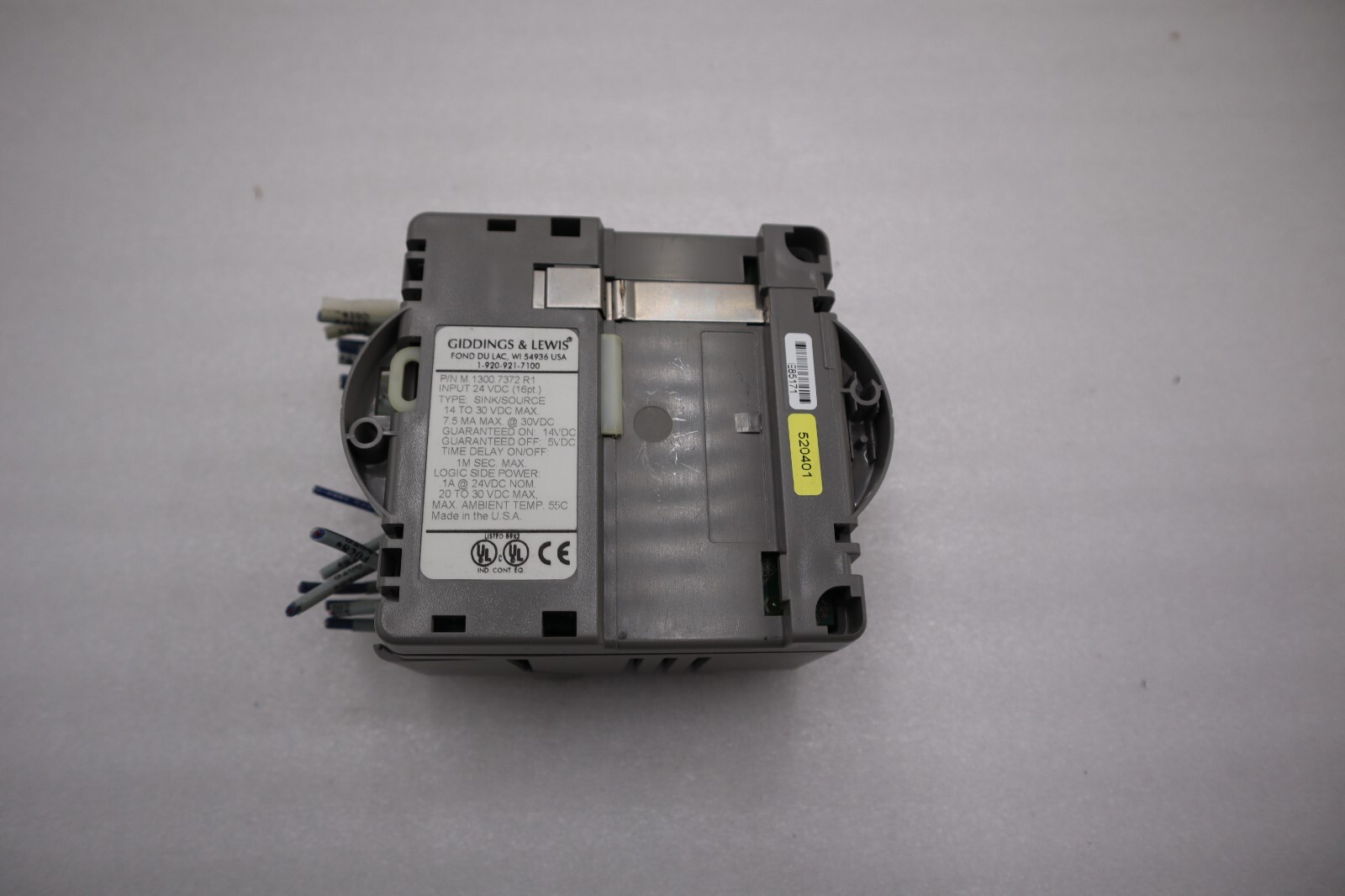 Used Giddings & Lewis M.1300.7372 R1 Input Module 24VDC SINK/SOURCE STOCK 5169A