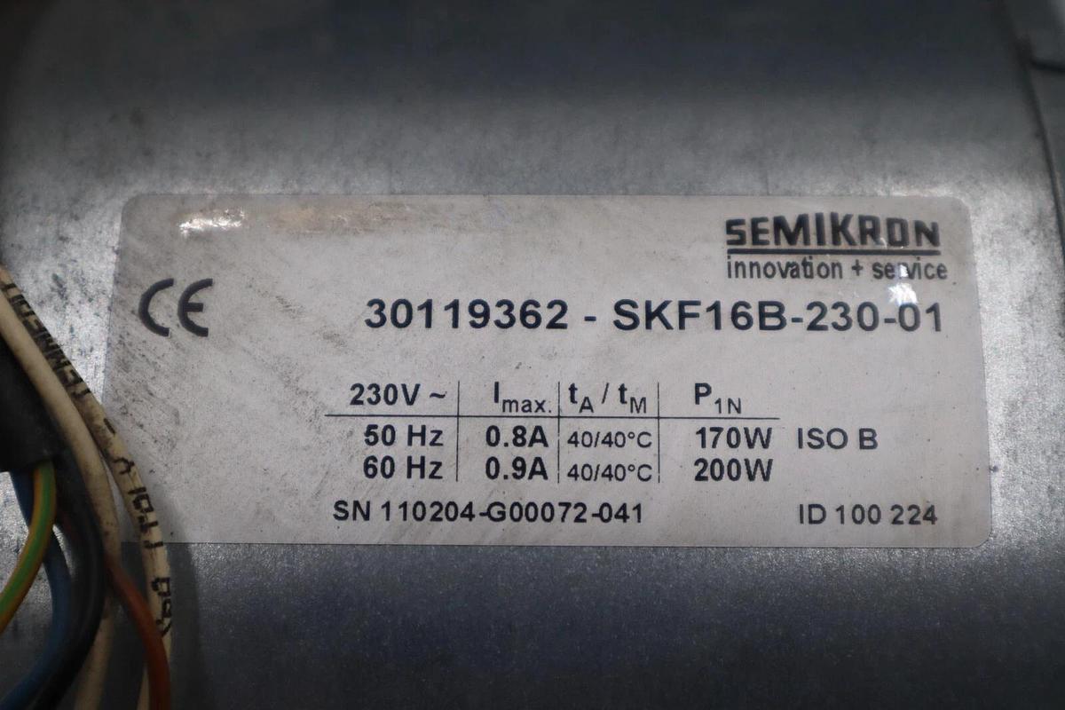 Used SEMIKRON 30119362-SKF16B-230-01 STOCK 5964