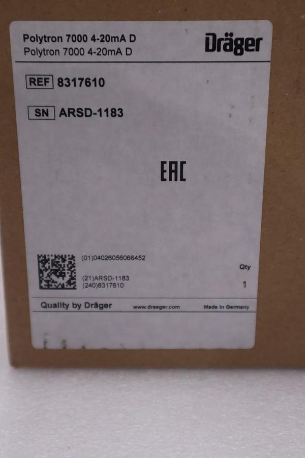 NEW Drager 8317610 Polytron 7000 Gas And Oxygen Detector SIX AVAILABLE #G49A