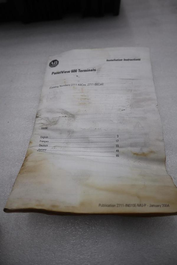 Refurbished 2711-B6C10 AB Factory Refurbished Allen Bradley Panelview 600 2711B6C10 #SGF-12