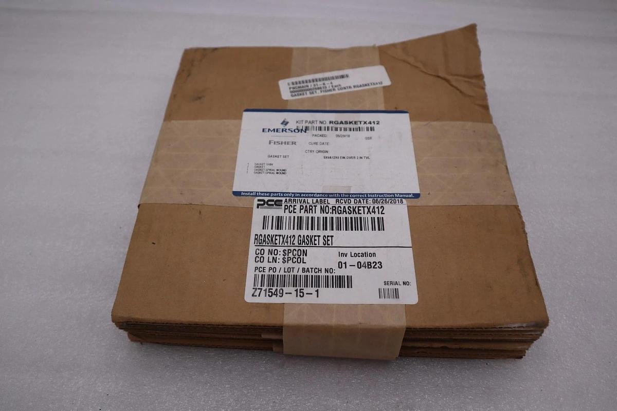 Used FISHER EMERSON RGASKETX412 GASKET SET STOCK #129A
