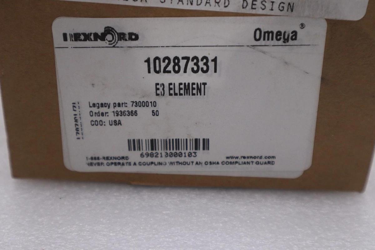 Used Rexnord Omega E3 Element 10287331 - NEW IN BOX - STOCK GF431A