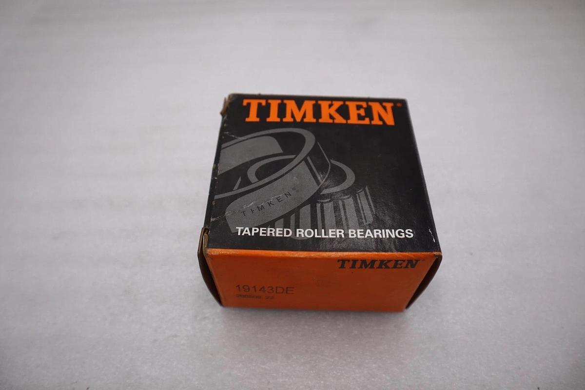 NEW OPEN BOX TIMKEN 19143DE Tapered Roller Bearing Double Cone STK K-3998CC