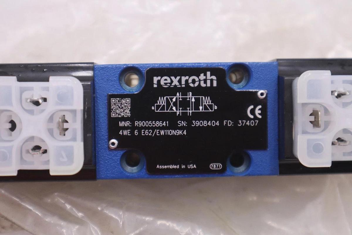 REXROTH 4WE6E62/EW110N9K4 R900558641 110/120V NEW NO BOX STOCK K-1143A