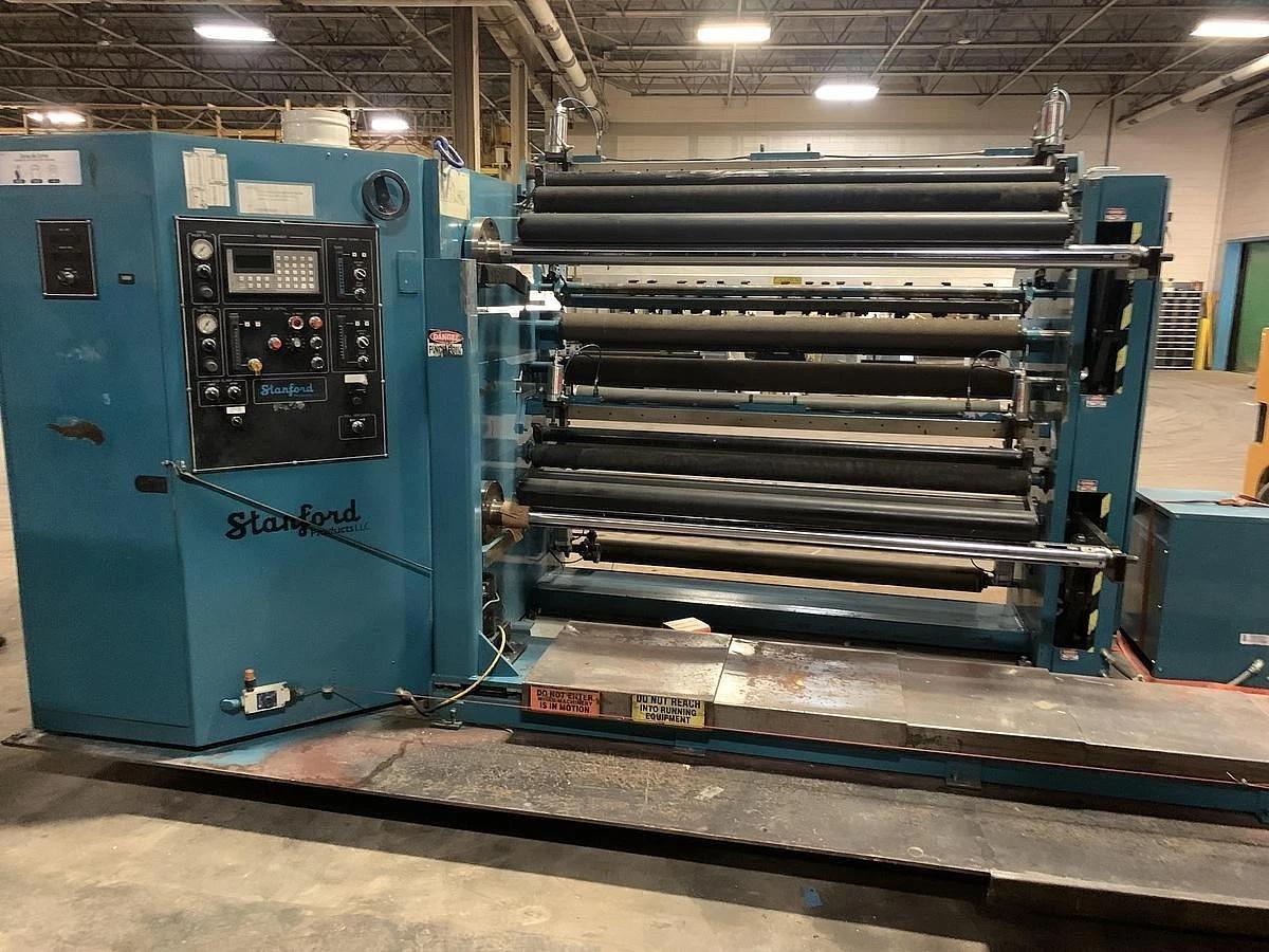 Used 62" STANFORD DUPLEX SLITTER REWINDER MODEL 2038-RT