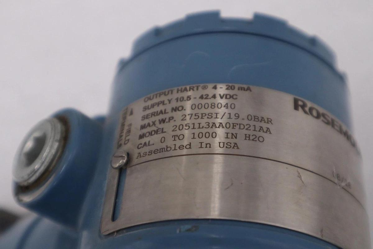 Used Rosemount 2051L3AA0FD21AA Pressure Transmitter 4 - 20 mA  Hart STOCK 2903A