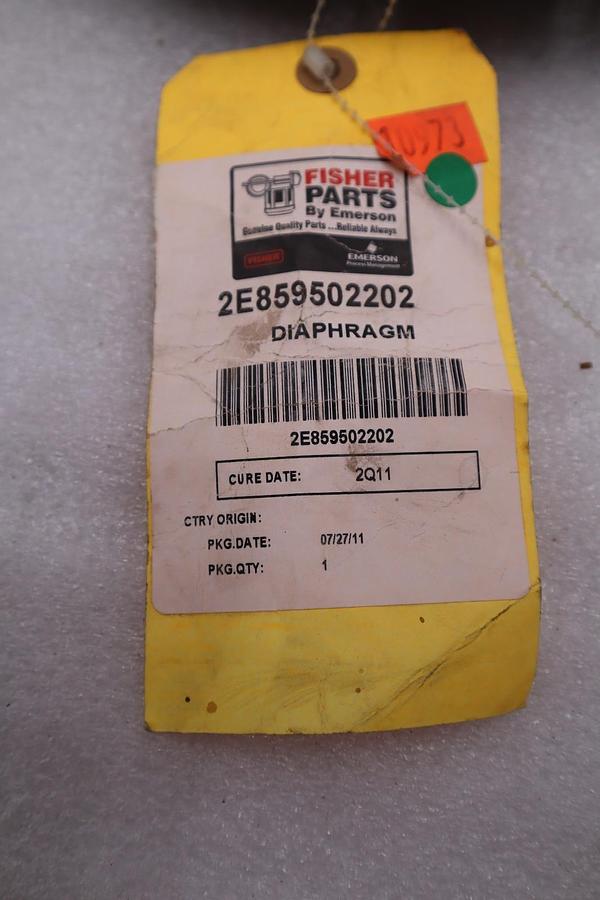 Used NEW Fisher 2E859502202 DIAPHRAGM, NITRILE, TYPE 657 SIZE 45/50, 16" DIAMETER