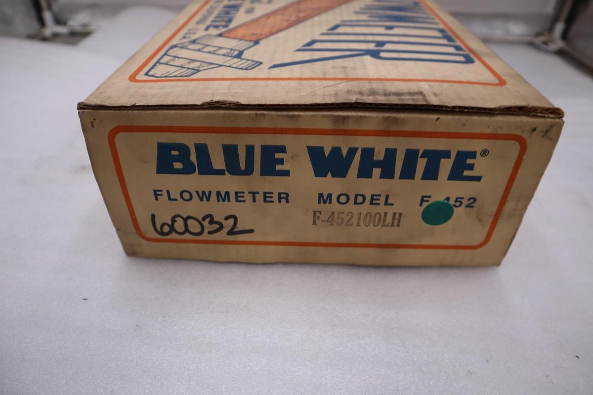 Blue White F-452/ F-452100LH FLOWMETER - STOCK 3829CC