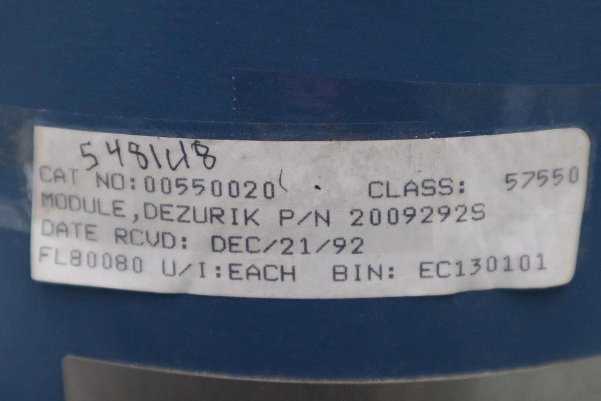 NEW OPEN BOX DEZURIK 2009292 VALVE POSTIONER STOCK G698