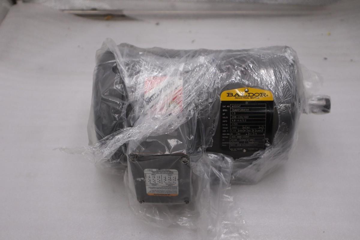 Used BALDOR M3554T 35A001Z541H1 208-230/460V 5.1-4.8/2.4A NEW UNIT STOCK HP-183