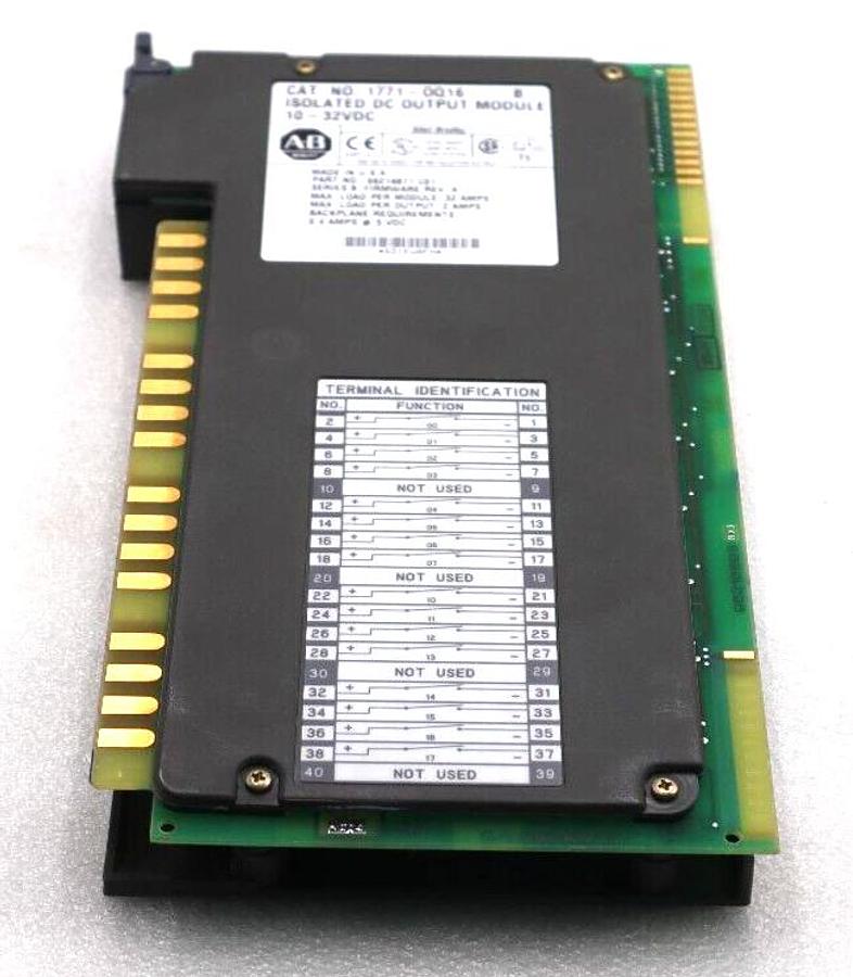 Used ALLEN BRADLEY 1771-0Q16 SERIES B ISOLATED DC OUTPUT MODULE 10-32VDC #L-526