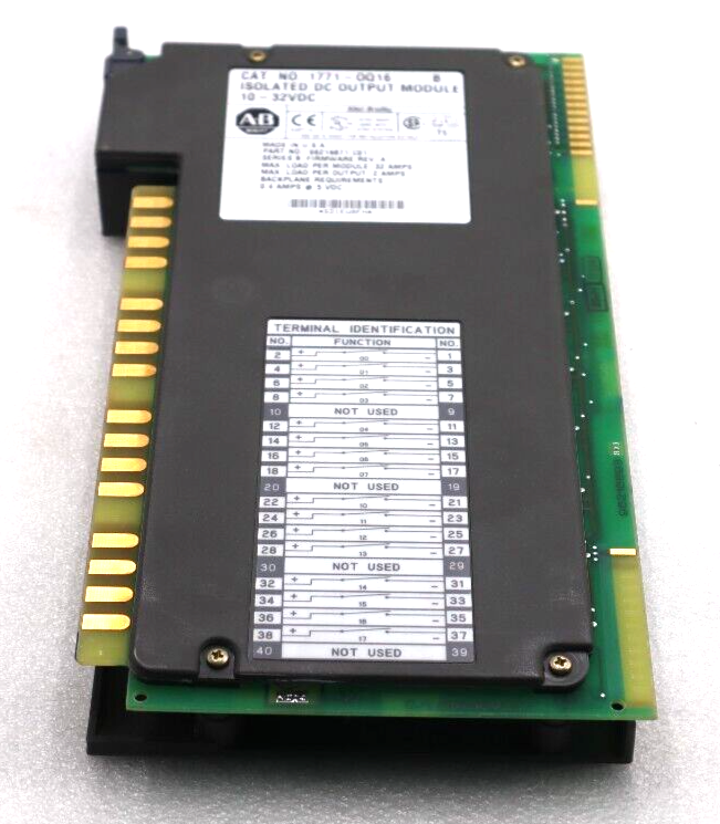 Used ALLEN BRADLEY 1771-0Q16 SERIES B ISOLATED DC OUTPUT MODULE  10-32VDC #L-526