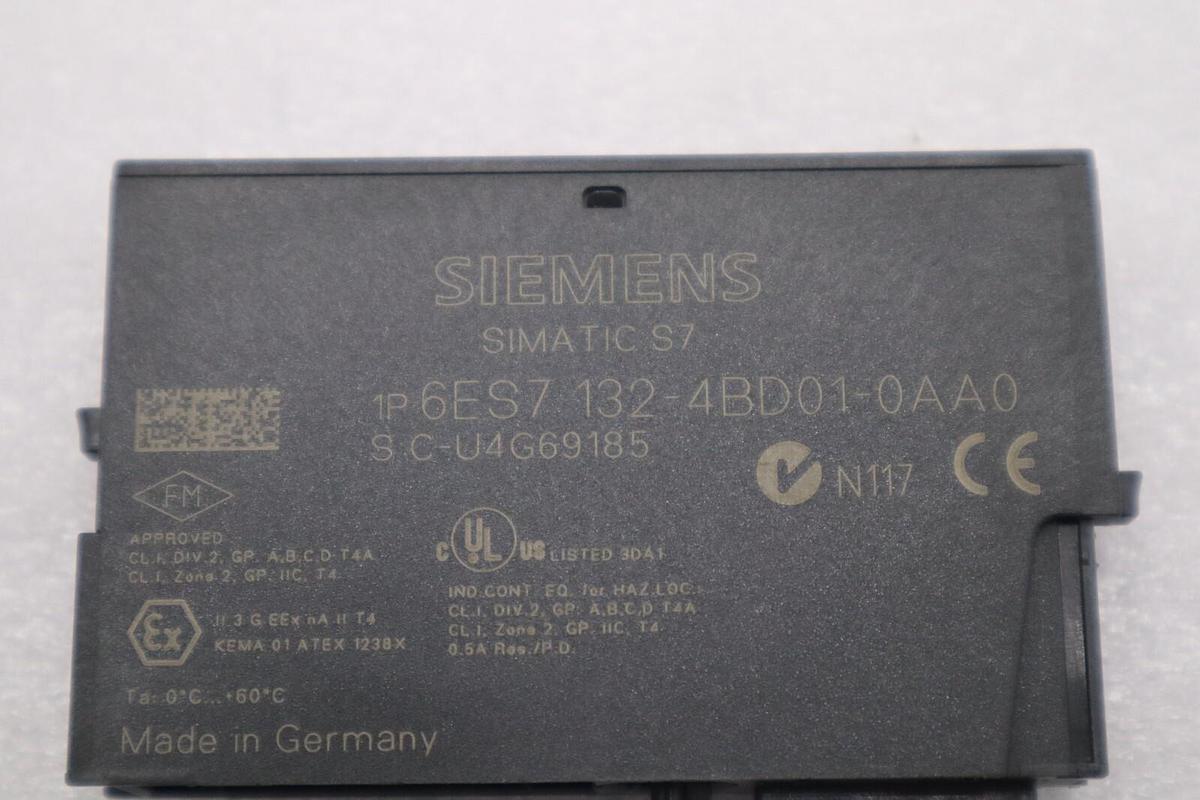 Used LOT OF 3 - Siemens 6ES7 132-4BD01-0AA0 Simatic S7 Digital Output Module #L-343-C