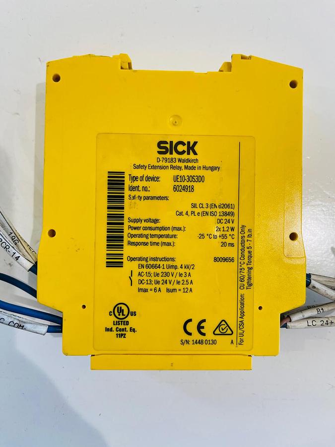 Used SICK D-79183 SAFETY I/O FX3-XTIO84002 #K-866