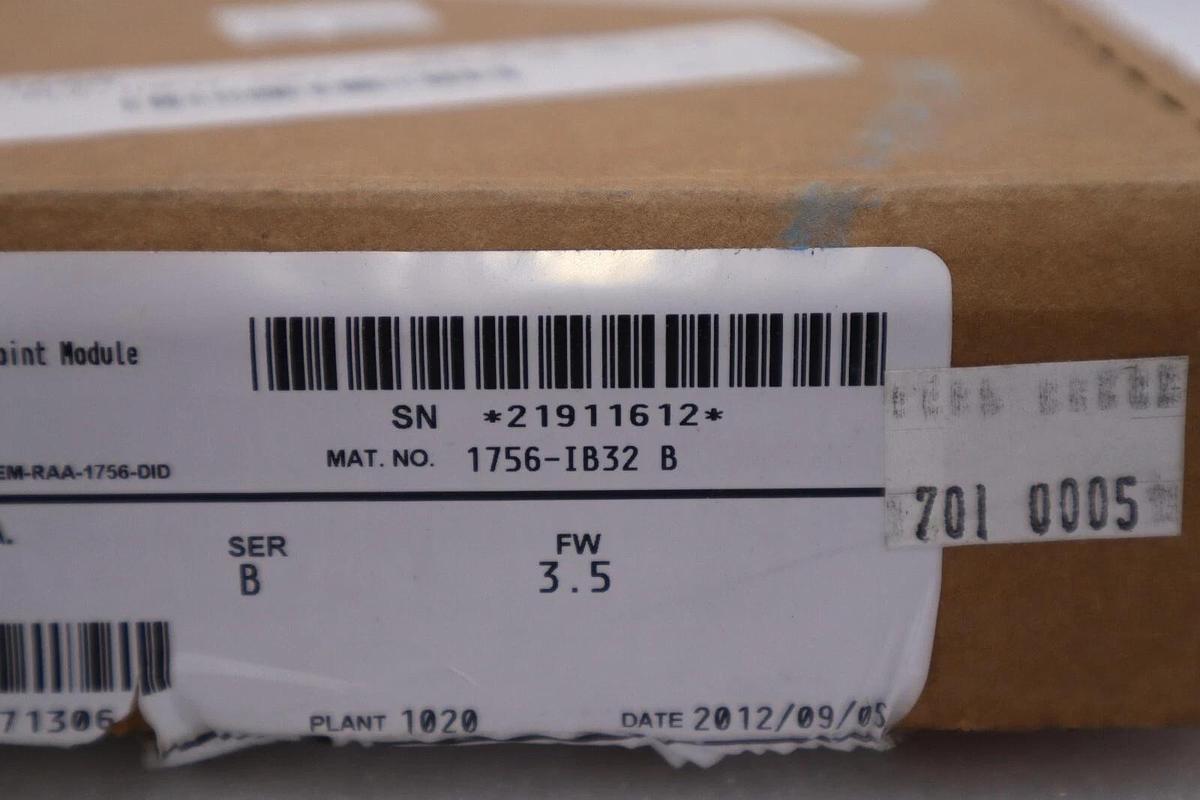 Used NEW Allen-Bradley 1756-IB32 INPUT MODULE 32 POINT DIGITAL 10-31 VDC STOCK L-603C